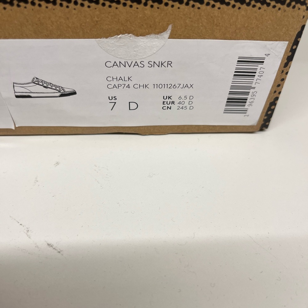 Men's Coach Canvas Sneaker In Signature Jacquard chalk Chalk CAP 74 new - Picture 11 of 12